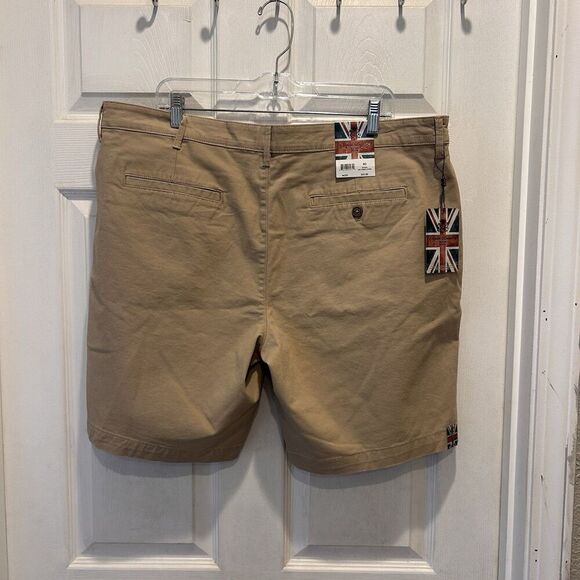 NWT English Laundry Mens Shorts Size 40‎ Bermuda Beige Tan Khaki 9 In Inseam - Picture 4 of 10